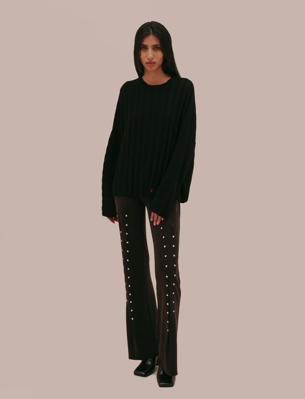 Eckhaus Latta KEYBOARD SWEATER CROW