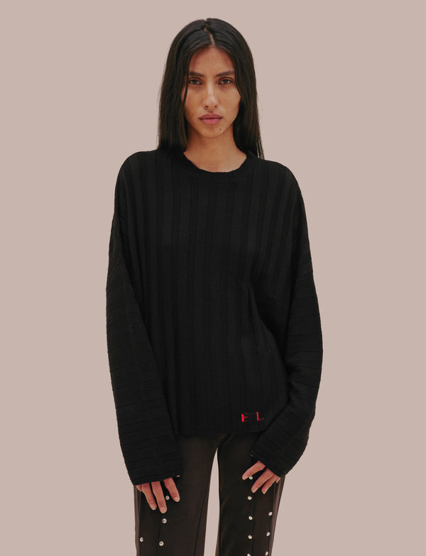 eckhaus latta KEYBOARD SWEATER CROW