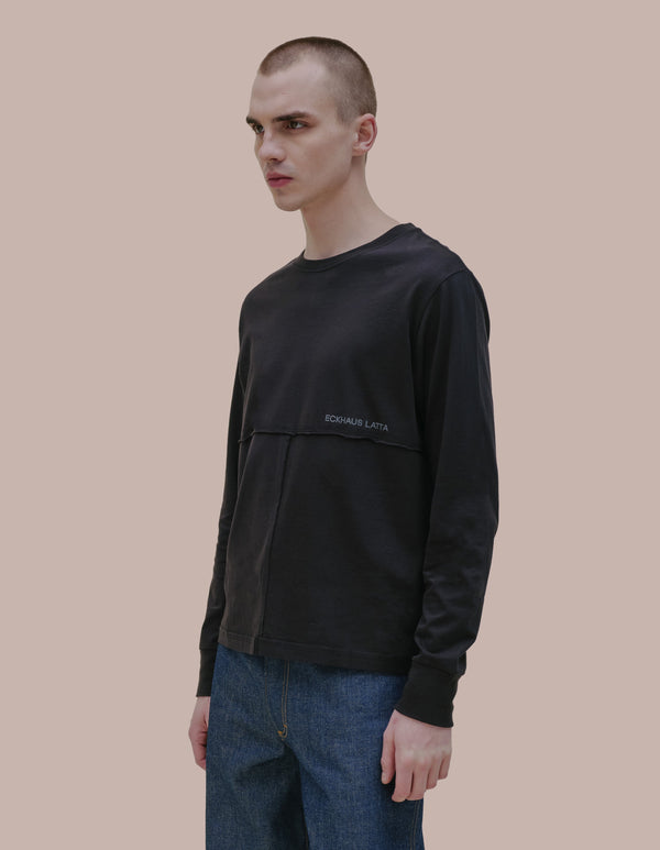Eckhaus Latta LAPPED LONG SLEEVE Black
