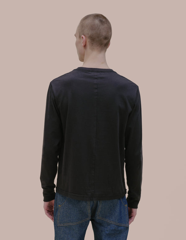 Eckhaus Latta LAPPED LONG SLEEVE Black