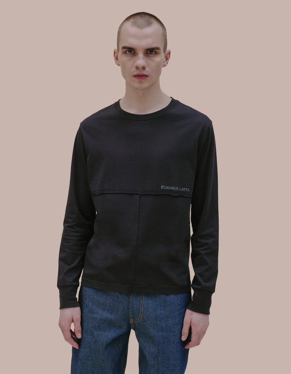 eckhaus latta LAPPED LONG SLEEVE Black