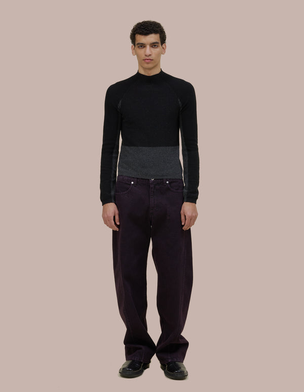 Eckhaus Latta RACER TURTLENECK Raven