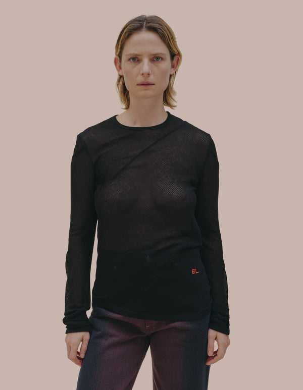 Eckhaus Latta SPIRAL LONG SLEEVE Jet