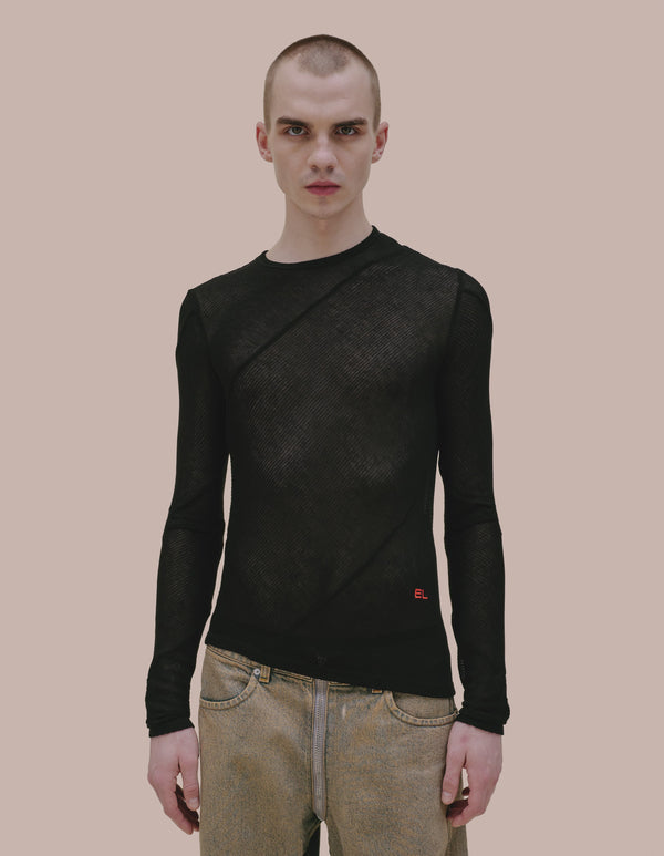 eckhaus latta SPIRAL LONG SLEEVE Jet