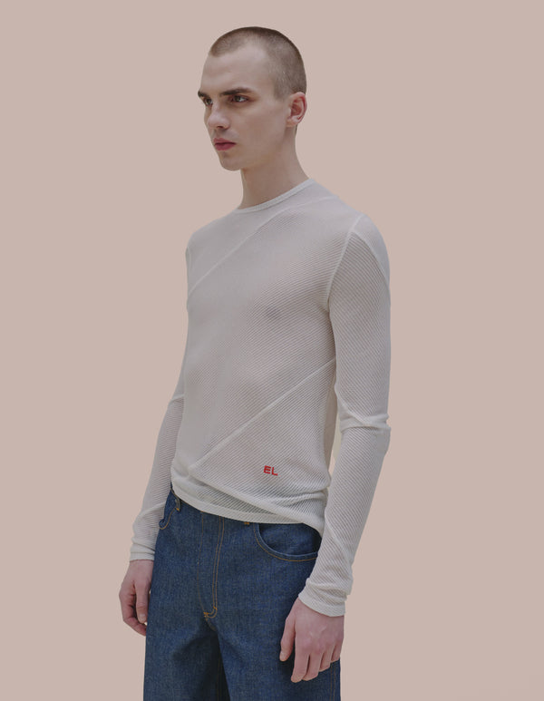 Eckhaus Latta SPIRAL LONG SLEEVE Powder