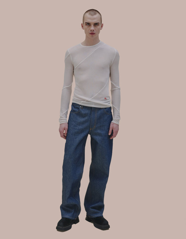 Eckhaus Latta SPIRAL LONG SLEEVE Powder