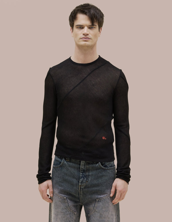 eckhaus latta SPIRAL LONGSLEEVE Jet