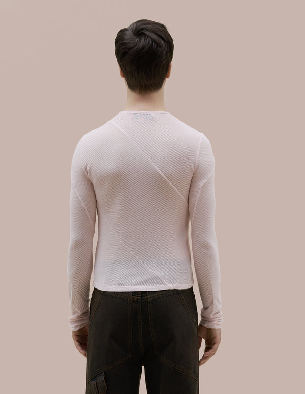 Eckhaus Latta SPIRAL LONGSLEEVE Peony