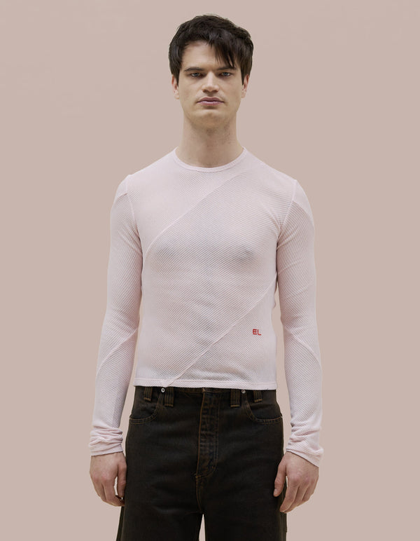 eckhaus latta SPIRAL LONGSLEEVE Peony