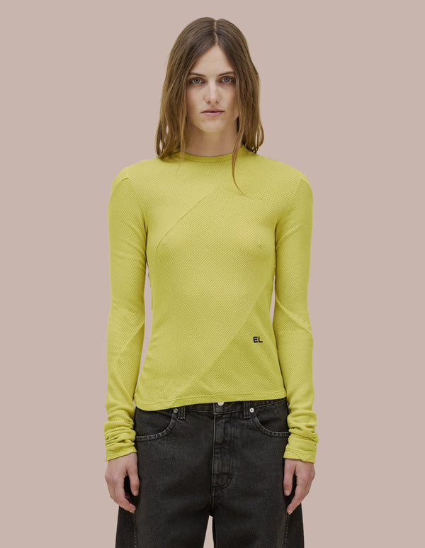 eckhaus latta SPIRAL LONGSLEEVE Vine