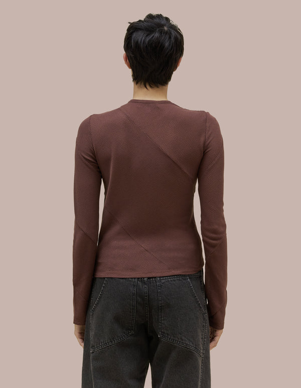 Eckhaus Latta SPIRAL LONGSLEEVE Wood