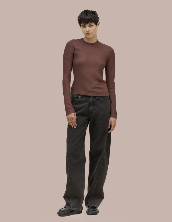 Eckhaus Latta SPIRAL LONGSLEEVE Wood