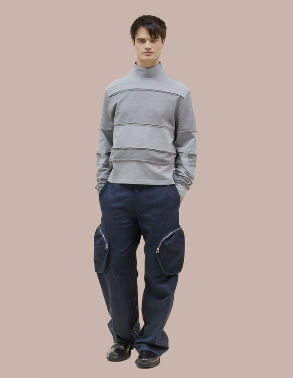 Eckhaus Latta STRIATED JUMPER Cement