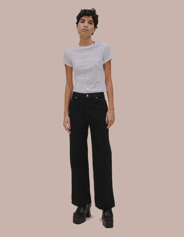 Eckhaus Latta WIDE LEG JEAN Almost Black