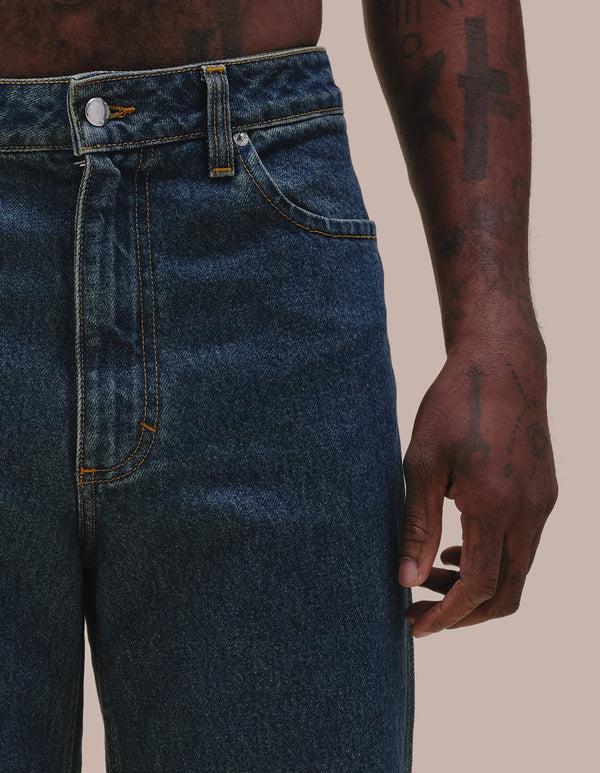 Eckhaus Latta WIDE LEG JEAN New Blue