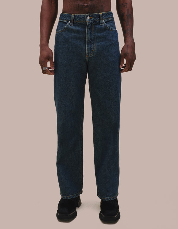 eckhaus latta WIDE LEG JEAN New Blue