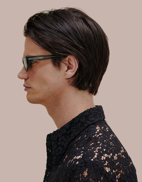 Eckhaus Latta THE TILT CRYSTAL TEAL WITH MIRROR LENS