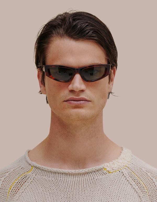 Eckhaus Latta THE TILT Tortoiseshell With Green Lens