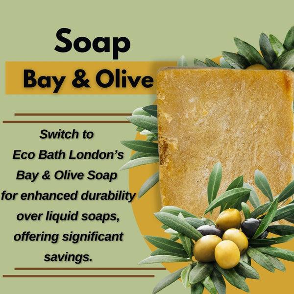 Eco Bath London Eco Bath Hand Made Bay & Olive Soap (+/- 200gr)