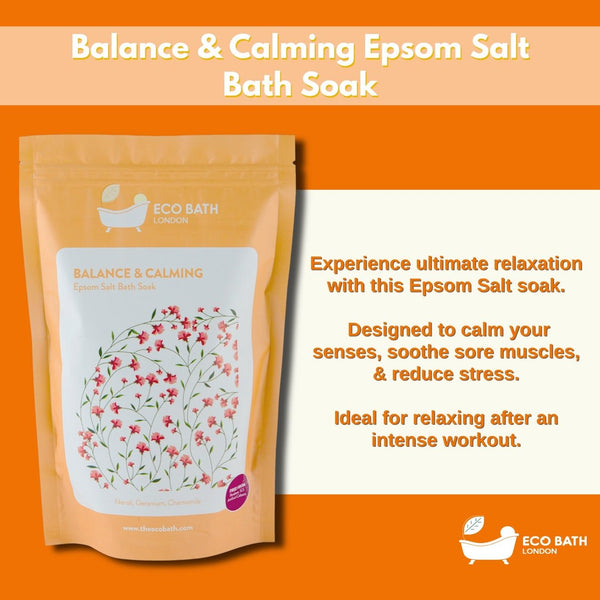 Eco Bath London Eco Bath London Balance And Calming Epsom Salt Bath Soak - Pouch | 500g & 1000g