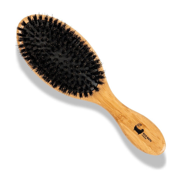eco bath london Eco Bath London Bamboo Hair Brush with Boar Bristles - Eco-Friendly Detangling Hairbrush for All Hair Types