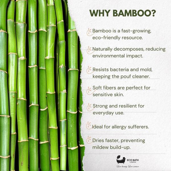 Eco Bath London Eco Bath London Bamboo Hairbrush With Wooden Pins - Eco-Friendly Paddle Detangler For Long Thick And Curly Hair
