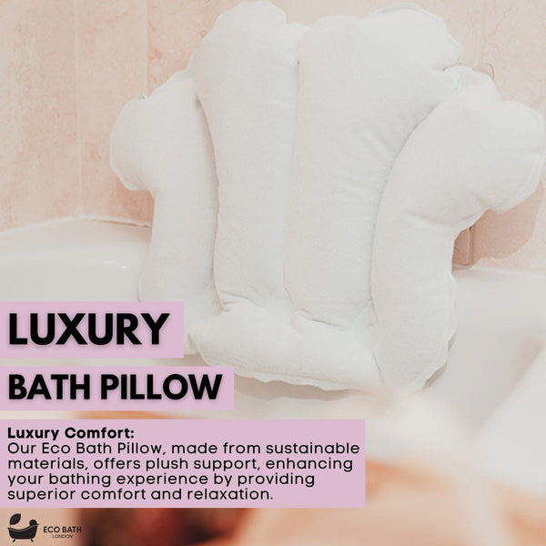 Eco Bath London Eco Bath London Bath Pillow - Waterproof Bathtub Pillow For Head & Neck