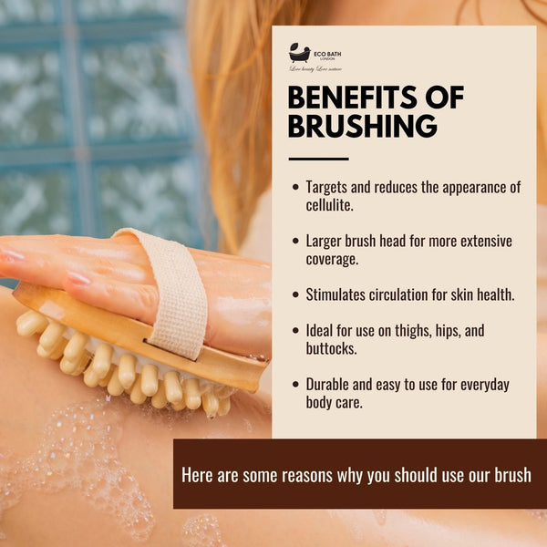 Eco Bath London Eco Bath London Cellulite Hand Brush - Effective Cellulite Remover And Massager For Smooth Toned Skin