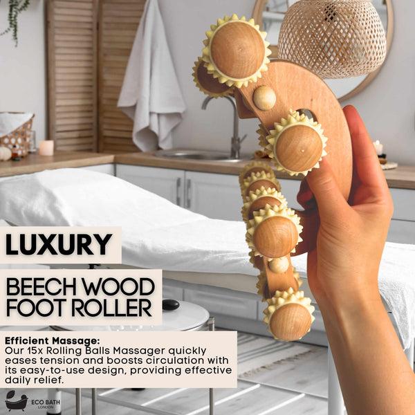 Eco Bath London Eco Bath London Deluxe Massager - Natural Wooden Back Massager