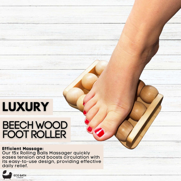 Eco Bath London Eco Bath London Foot Roller - Wooden Foot Roller Massager For Pain Relief And Improved Circulation