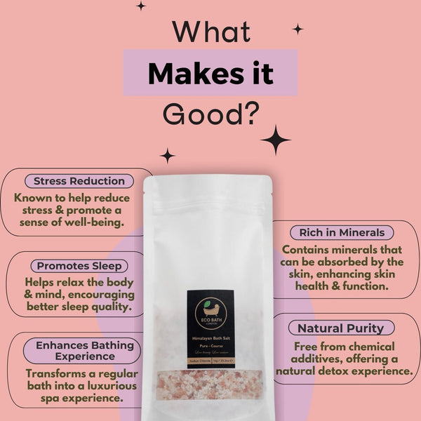 Eco Bath London Eco Bath London Himalayan Bath Salt Coarse Plain - 1 KG