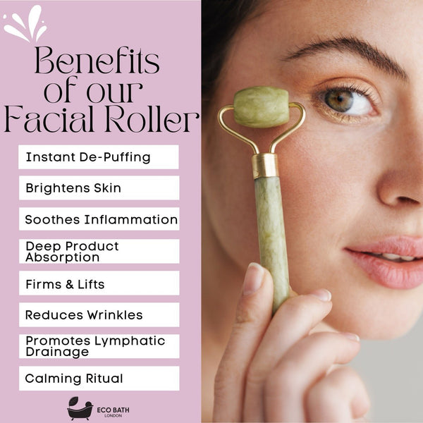 Eco Bath London Eco Bath London Jade Face Roller - Smooth End