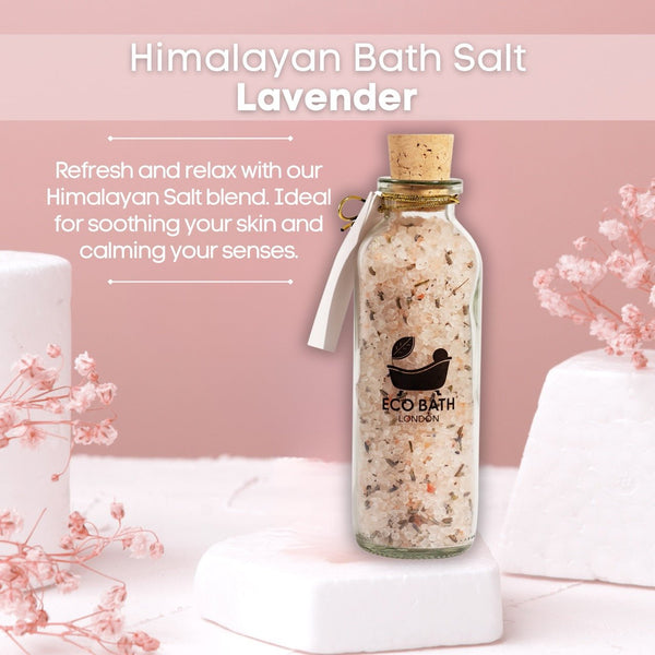 Eco Bath London Eco Bath London Lavender Himalayan Bath Salt 300g - Pink Himalayan Bath Salt Infused With Lavender