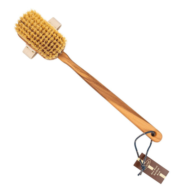 eco bath london Eco Bath London Luxury Natural Sisal Olive Wood Body Brush - The Ultimate Dry Brushing Body Brush