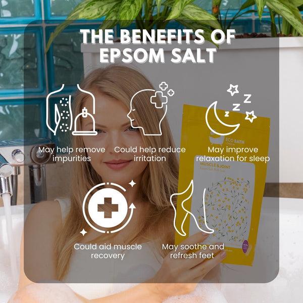 Eco Bath London Eco Bath London Muscle And Joint Epsom Salt Bath Soak - Pouch | 500g & 1000g