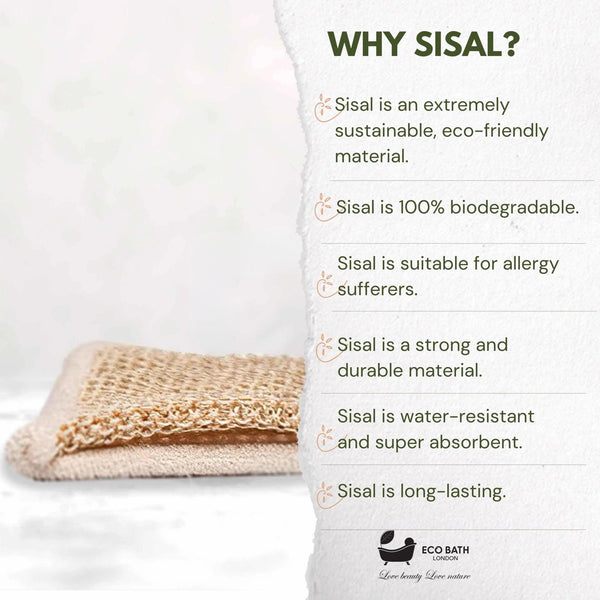 Eco Bath London Eco Bath London Natural Cotton & Sisal Back Strap