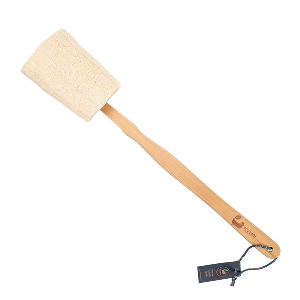 eco bath london Eco Bath London Natural Loofah Brush - Premium Loofah Body Brush with Handle
