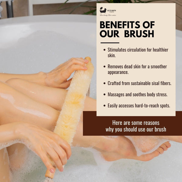 Eco Bath London Eco Bath London Natural Sisal Body Strap - Premium Exfoliating Back Scrubber