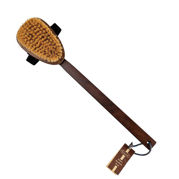 eco bath london Eco Bath London Natural Sisal Walnut Wood Body Brush - Luxurious Dry Brushing Body Brush