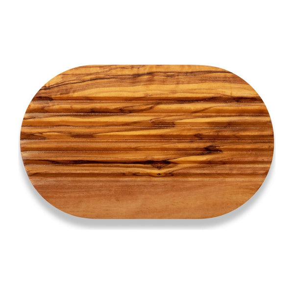 eco bath london Eco Bath London Olive Wood Ridged Soap Dish