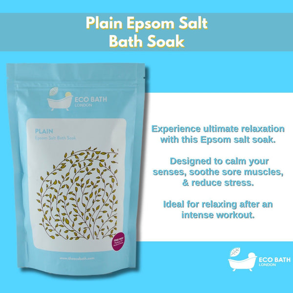 Eco Bath London Eco Bath London Plain Epsom Salt Bath Soak - Pouch | 500g & 1000g