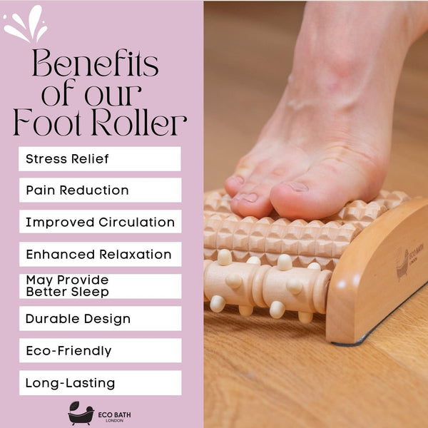 Eco Bath London Eco Bath London Reflexology Foot Roller | Best To Use Under Work/Study Table