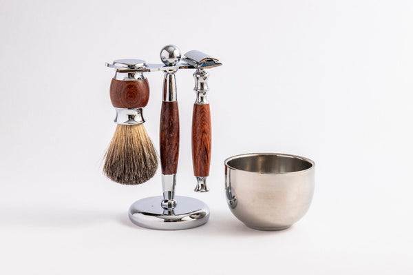 eco bath london Eco Bath London Rose Wood Shaving Set