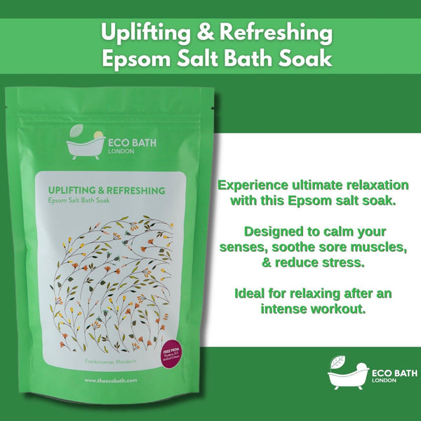 Eco Bath London Eco Bath London Uplifting And Refreshing Epsom Salt Bath Soak Pouch | 500g & 1000g