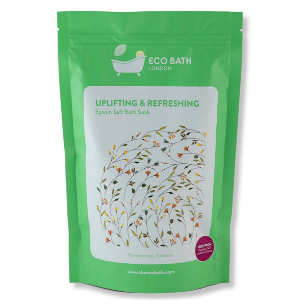 eco bath london Eco Bath London Uplifting and Refreshing Epsom Salt Bath Soak Pouch | 500g & 1000g