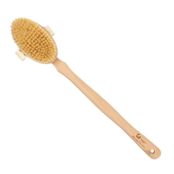 eco bath london Eco Bath Natural Bristle Body Brush Detachable with Soft Bristles