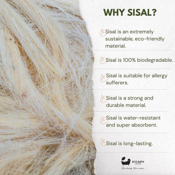Eco Bath London Eco Bath Natural Sisal Hemp Bath Scrubber