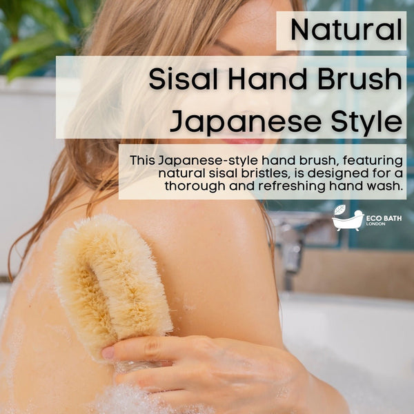 Eco Bath London Eco Bath Natural Sisal Round Brush Japanese Style