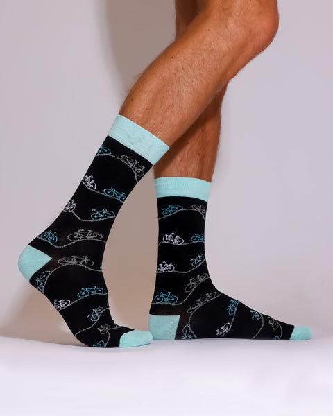 Eco Chic Eco Chic Eco-Friendly Bamboo Socks Bike