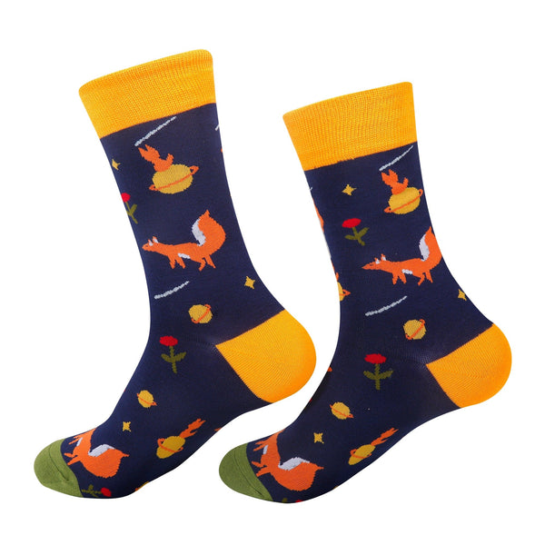 eco chic Eco Chic Eco-Friendly Bamboo Socks Foxes